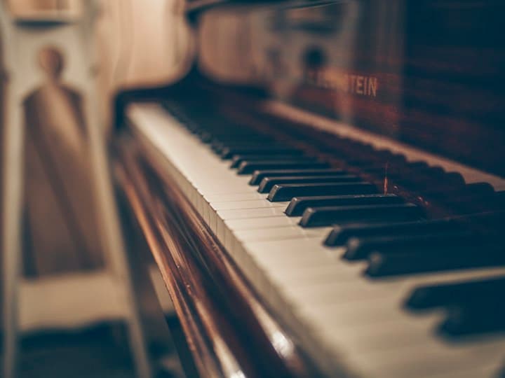 Piano keys ready for a new composition